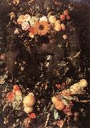 HEEM, Jan Davidsz. de Fruit and Flower Still-life dg USA oil painting reproduction
